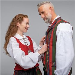 Skjorte og vest Oppdalsbunad